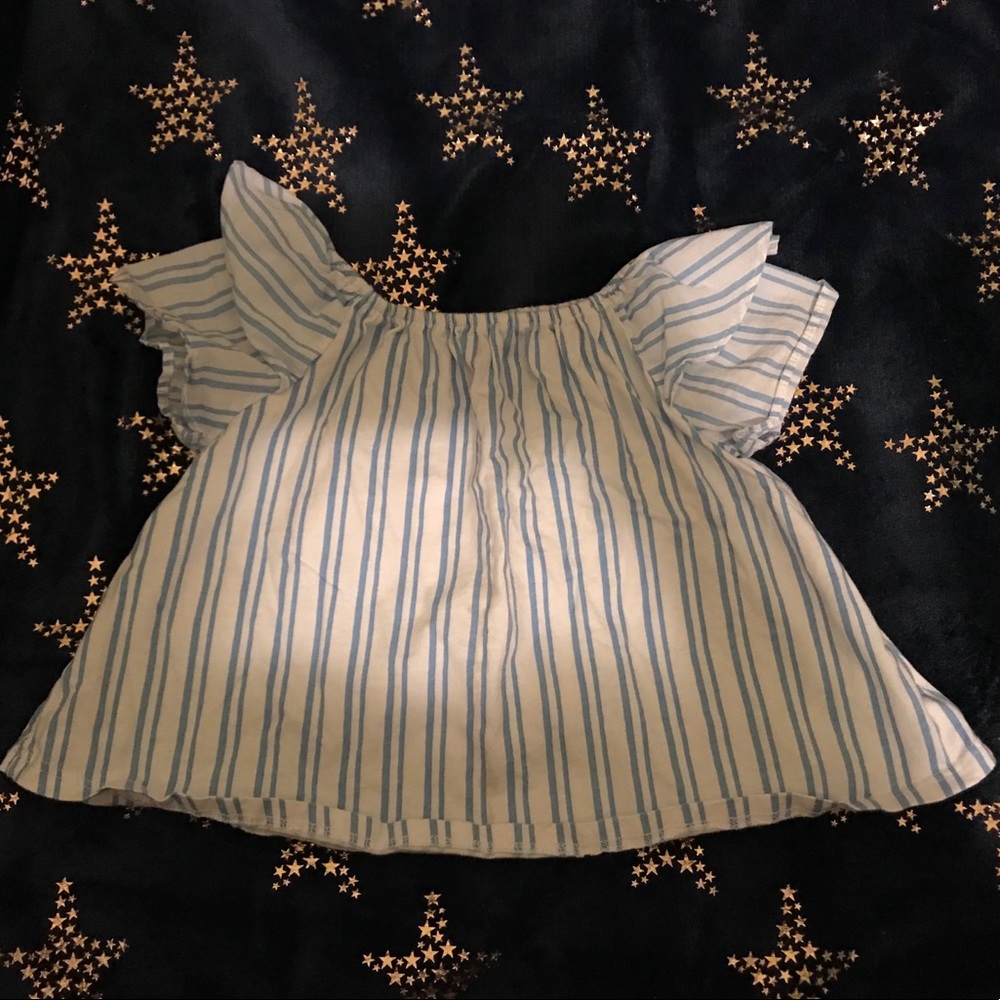 girls, zara stripped shirt